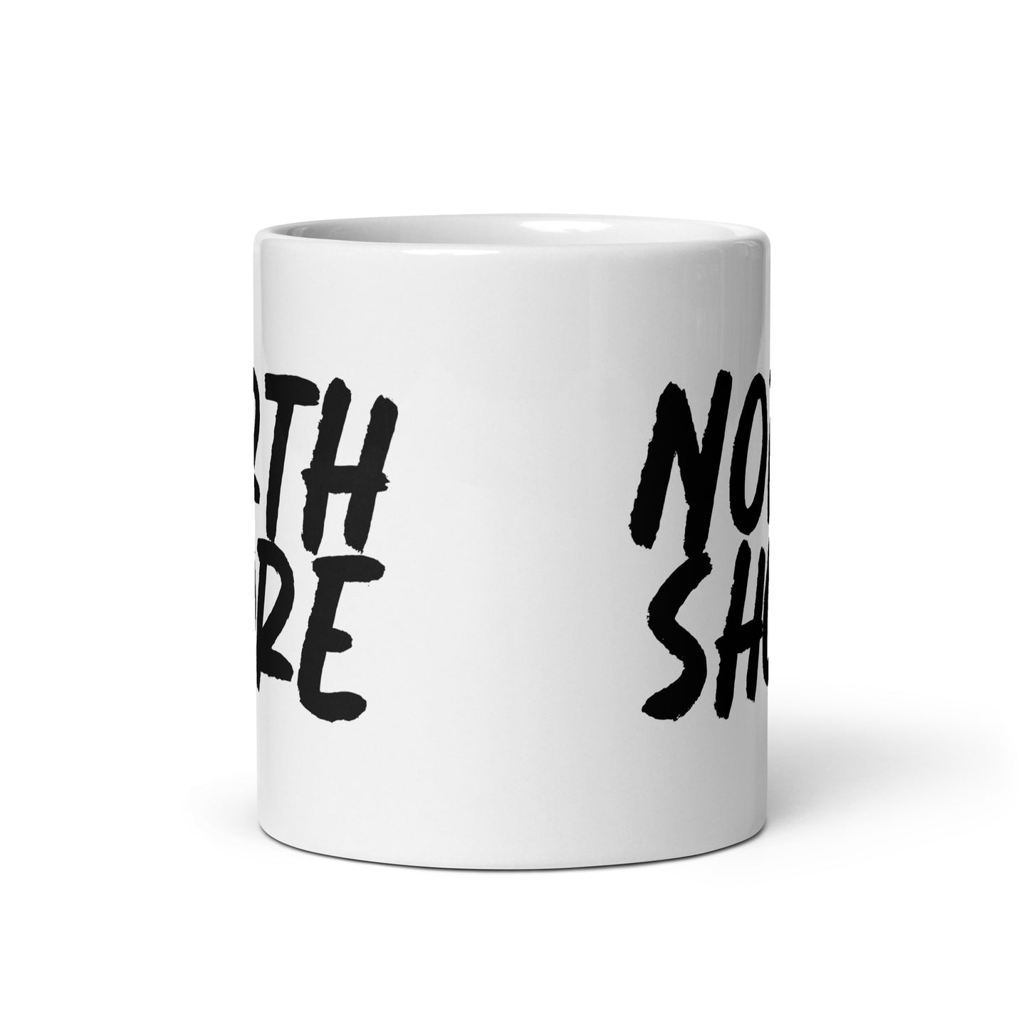 North Shore White glossy mug